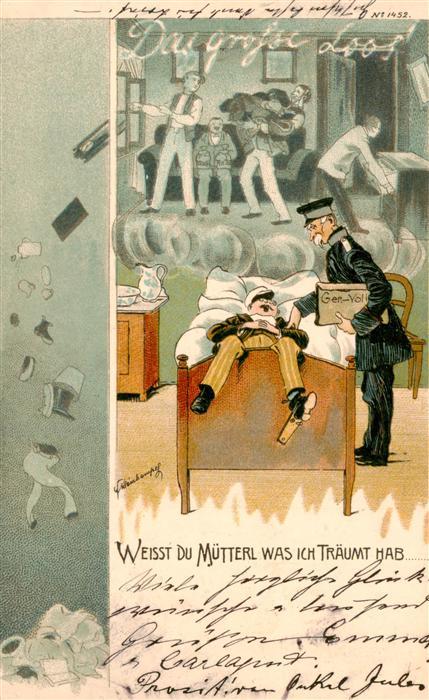 Humor Humour-- Bett Schlaff Traum