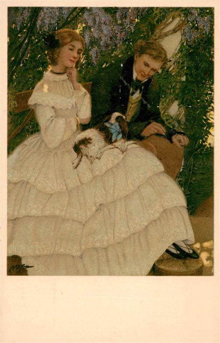 Verlag Vienne M.M. Nr. 291 Frau Mann Hund