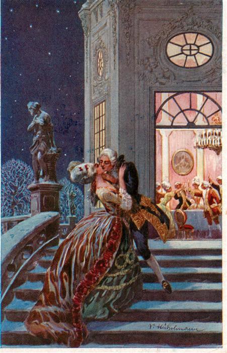 Huebschmann V. Kuenstlerkarte Kuss