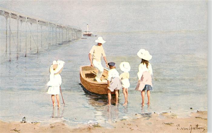 Verlag Tucks Serie Nr. 9047 Meer Boot Kinder