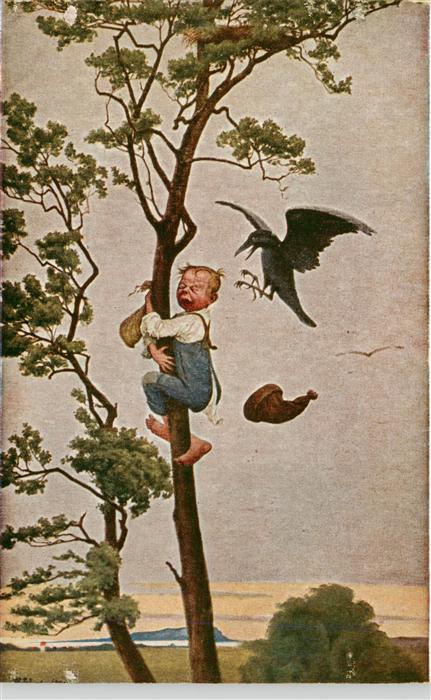 Wiwel N. Kuenstlerkarte Eine Rabenmutter