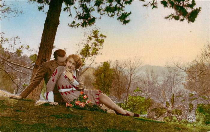 Foto PC Paris Nr. 1270 Liebespaar Frau Mann