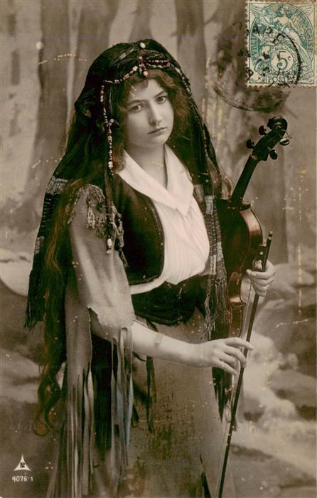 Foto PH Paris Nr. 4076/1 Geige Frau