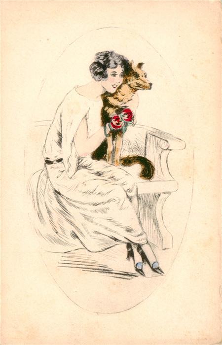 Hunde dogs chiens-- Frau