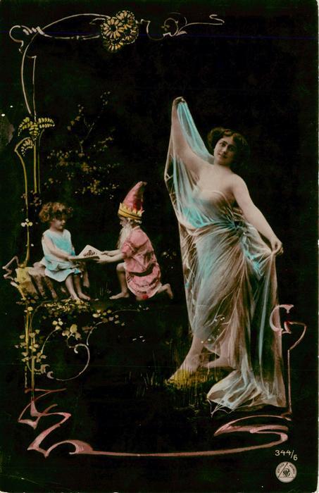 Foto NPG Nr. 344/6 Frau Tanz Kinder