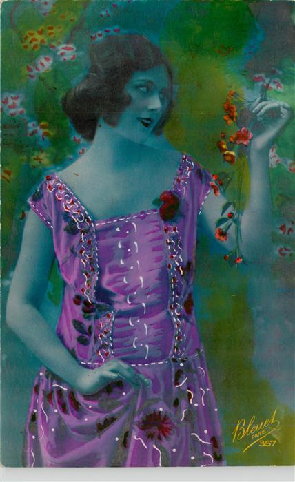 Foto Bleuet Paris Nr. 357 Frau