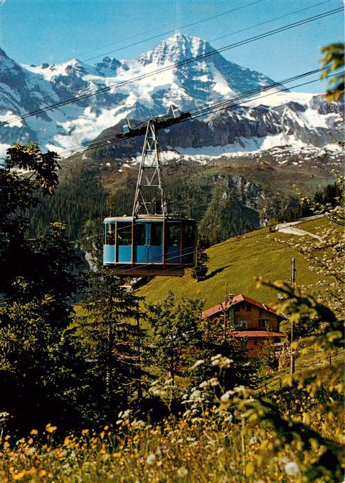 Seilbahn Cable-Car Telepherique Muerren Schilthorn Breithorn