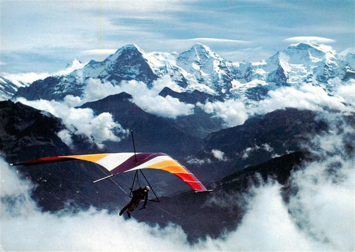 Segelflug Gliding Vol-Voile Vuolo-a-Vela Volo-a-Vela-- Niederhorn Beatenberg Del