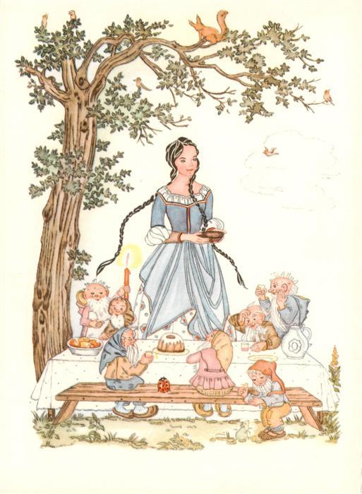 Zwerge Dwarfs Nains-- Schneewitschen und 7 Zwerge