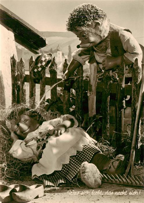 Mecki Nr. 34 Hoer Zu Gebrueder Diehl Igel Frau Mann