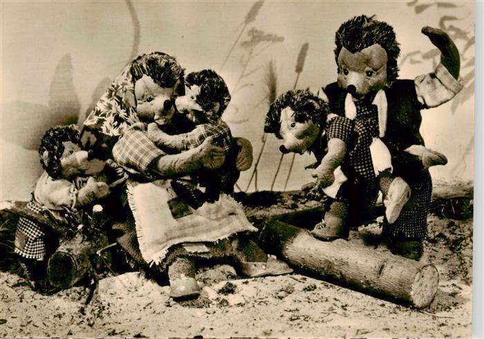 Puppen Dolls Poupees Munecas Spielzeug Igel Familie