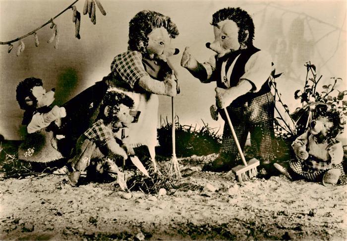 Puppen Dolls Poupees Munecas Spielzeug Igel Familie Landwirtschaft