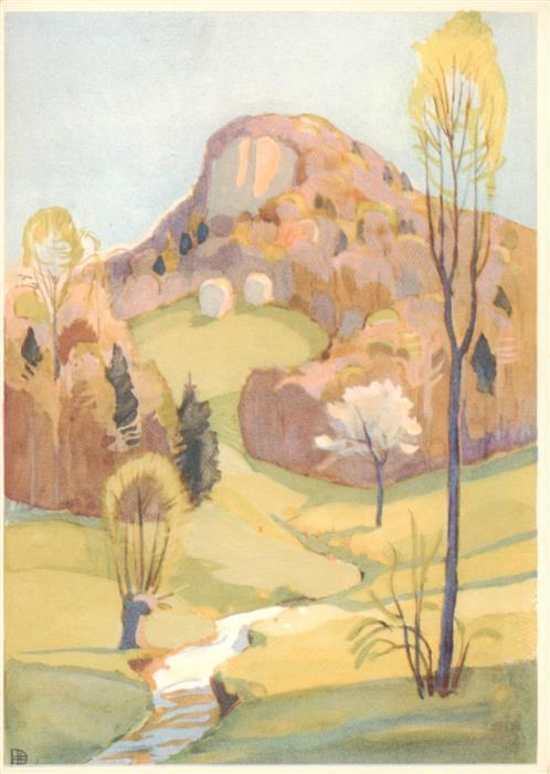 Plattner Otto Kuenstlerkarte Jurafluh Werbeaktion Roter Kreuz