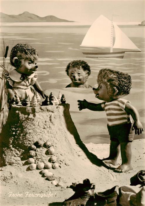 Mecki Nr. 32 Gebrueder Diehl Hoer Zu Feriengruesse Igel kinder See