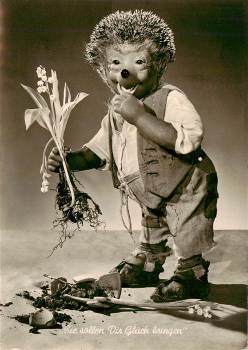 Mecki Nr. 26 Gebrueder Diehl Hoer Zu Igel Blume Glueck