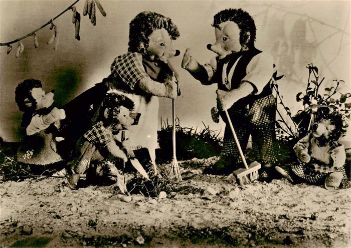 Puppen Dolls Poupees Munecas Spielzeug Igel Familie Landwirtschaft