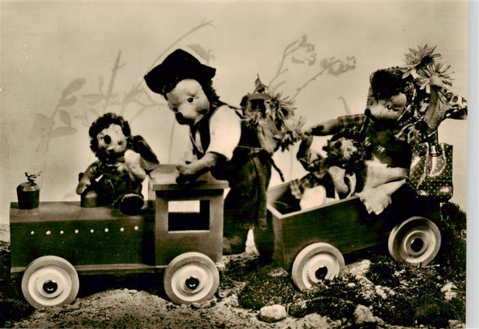 Puppen Dolls Poupees Munecas Spielzeug Igeln Zug