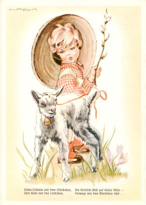 Ziege Goat Chevre-- Junge H.Peyk Nr. 711
