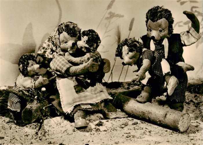 Puppen Dolls Poupees Munecas Spielzeug Igel Familie