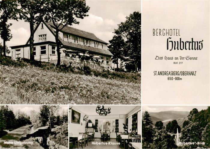 St Andreasberg Harz Berghotel Hubertus Nahe Hubertus Klause Hubertus Blick