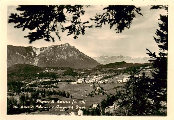 Altipiano di Lavarone Trentino IT con Becco di Filadonna e Gruppo del Brenta