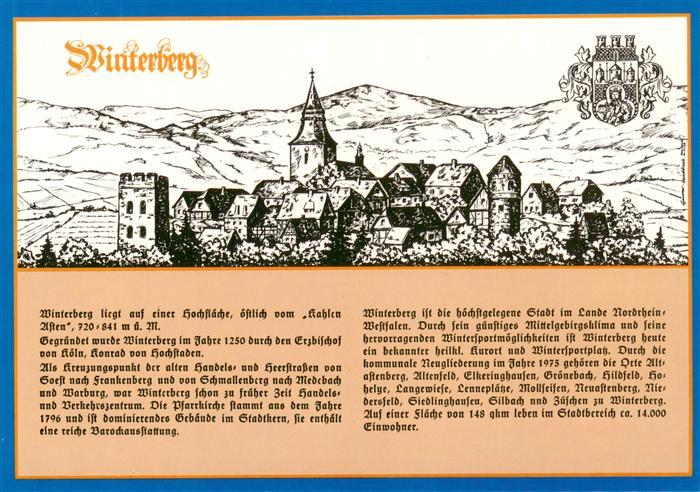 Winterberg  Hochsauerland NRW Altes Staedtebild
