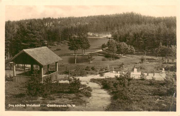 Geschwenda Das schoene Waldbad
