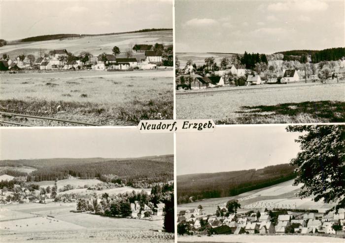 Neudorf Erzgebirge Panorama Teilansichten