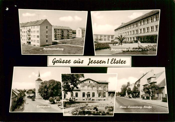 Jessen Elster Neubausiedlung Polytechn Oberschule Leninplatz Bahnhof Rosa Luxemb
