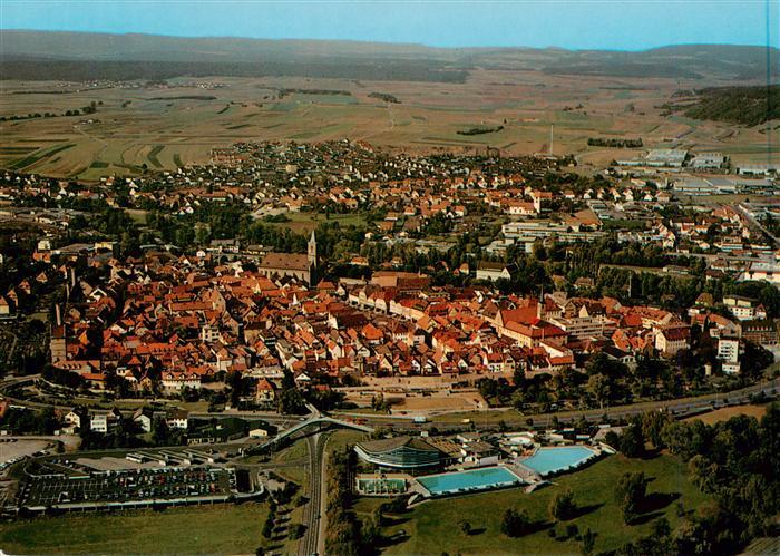 Neustadt Saale Bad Neustadt Bayern Luftbild Altstadt Schwimmbad Saale Naturpark-