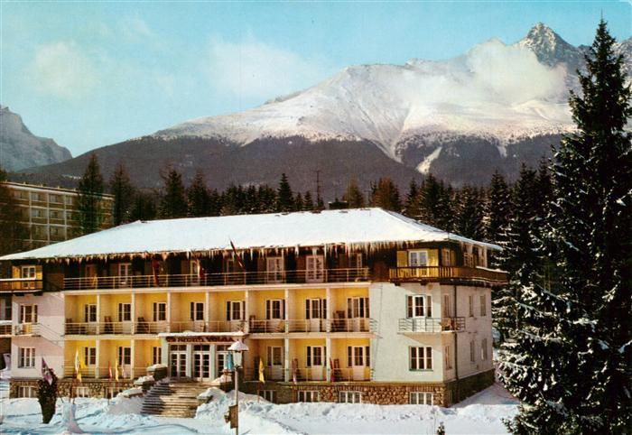 Tatranska Lomnica Presovsky SK Hohe-Tatra Zotavovna-ROH-Volga Hotel Winter Schne