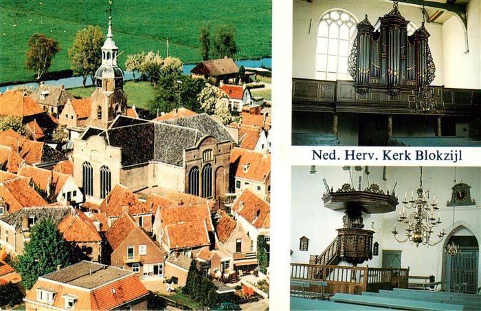 Blokzijl Ned-Herv-Kerk Kirchenorgel Kanzel Kircheninneres Dorfansicht Kanal Roof