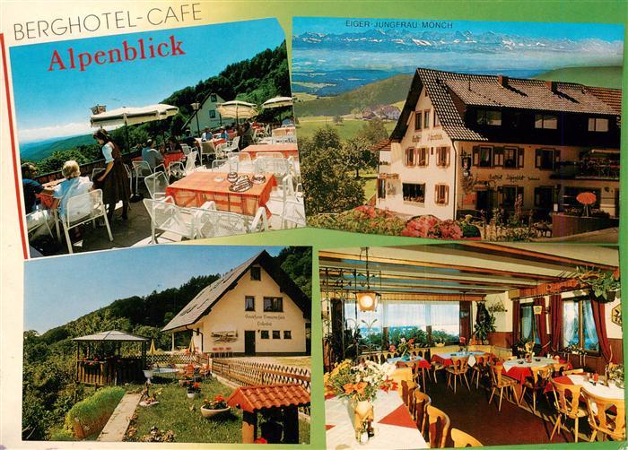 Endenburg Steinen BW Berghotel-Alpenblick Café-Pension Schwarzwald Eiger-Jungfra