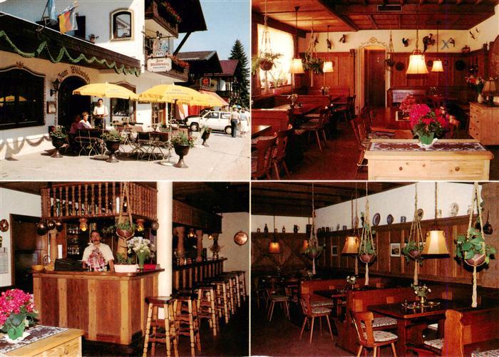 Aschau Chiemgau Bayern Gaststaette-Zum-Wildschuetz Kampenwandstr Aussenterrasse