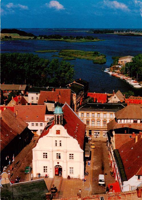 Wolgast Mecklenburg-Vorpommern Rathaus Schloss-Insel Usedom Peene Hafen Altstadt