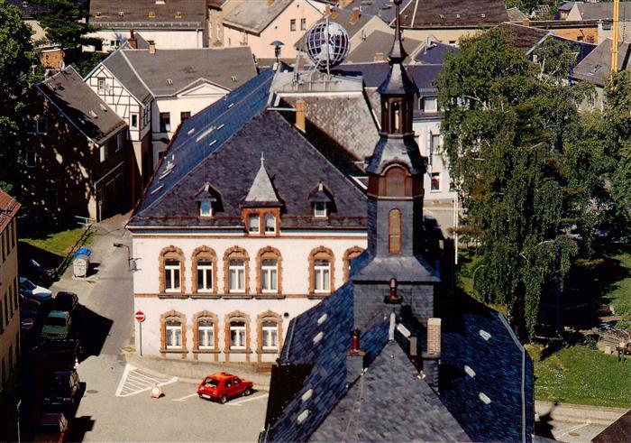Ranspach Pausa Vogtland Sachsen Amtsgericht Rathaus Erdkugel Kirche Schieferdach