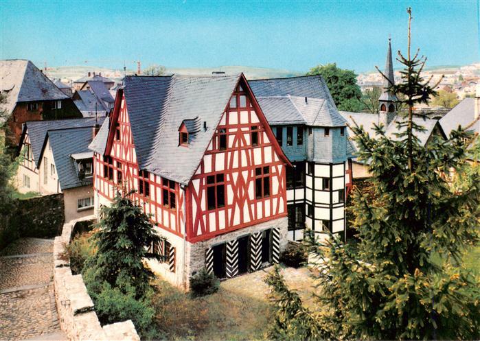 LIMBURG  Lahn Hessen Roemer-1 Fachwerkhaus Altstadt Kirchturm Schieferdach Fachw