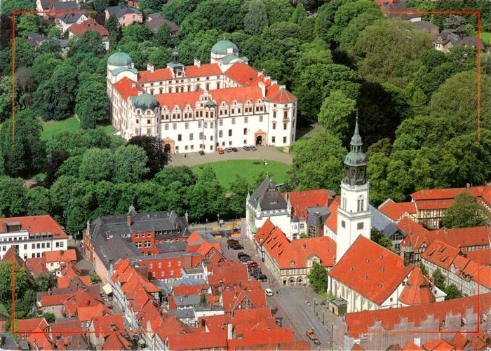Celle Niedersachsen Herzogschloss Stadtkirche Altstadt Schlosspark Fachwerk Luft