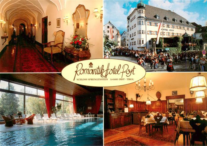 Imst Tirol AT Hotel-Post Schloss-Sprengenstein Hallenbad Restaurant Volksfest Ko