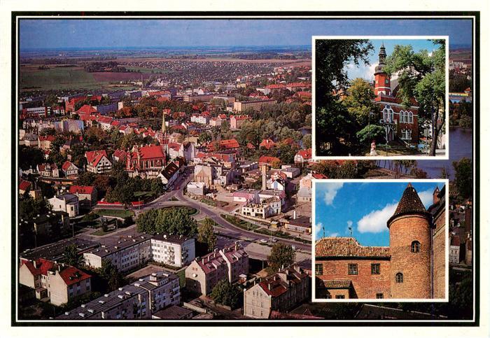 Rastenburg Ostpreussen Ketrzyn PL Stadtpanorama Schloss Rathaus Kirche Fliegerau