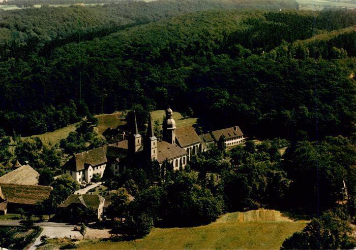 Marienmuenster HoeXTER NRW Abtei-Marienmuenster Kloster Fliegeraufnahme Kirchtur