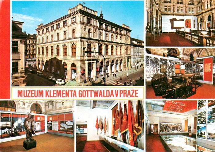 Prag PRAHA Prahy Prague CZ Muzeum-Klementa-Gottwalda Museum Ausstellung Fahnen