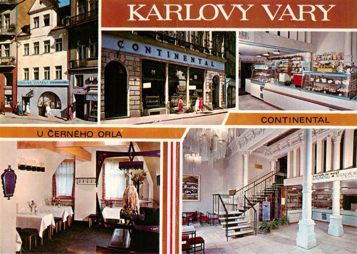 KARLOVY VARY Karlsbad CZ U-Cerneho-Orla Continental Restaurant Hotel Innenraeume