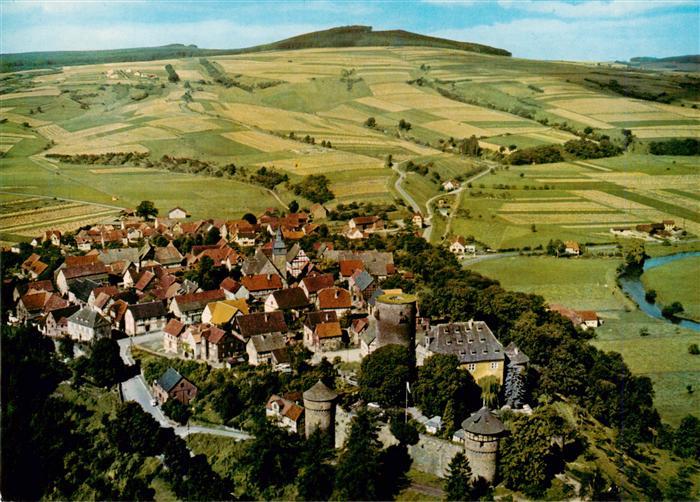Trendelburg Diemel Deisel Hessen Burg Altstadt Luftbild Weser Weinberge Felder T