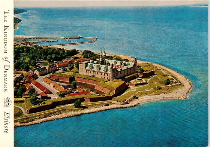 Kronborg Slot Helsingor DK Kronborg-Slot Festung Fliegeraufnahme Meer Kueste Haf