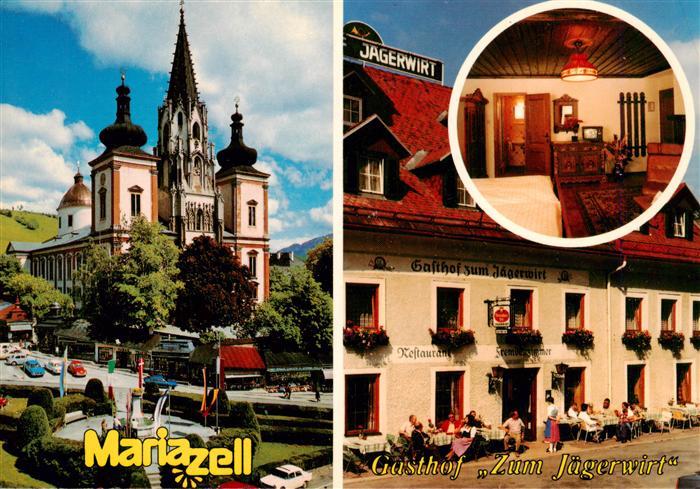 Mariazell Steiermark AT Mariazell-Basilika Gasthof-Jaegerwirt Hauptplatz Wallfa