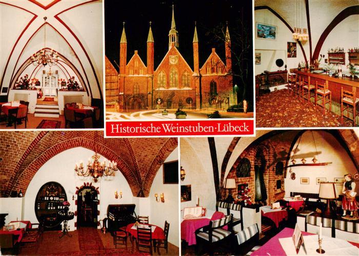 LueBECK CITY Historische-Weinstuben Heiligen-Geist-Hospital Gewoelbe Backsteing