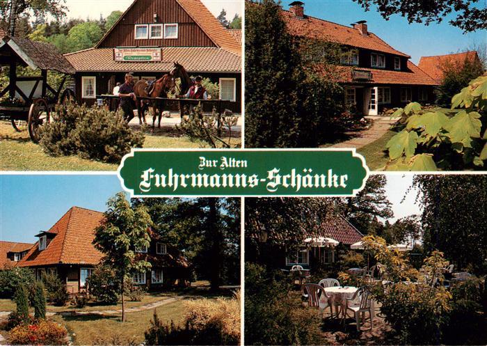 Hermannsburg CELLE Niedersachsen Fuhrmanns-Schaenke Gasthaus Pferd Kutsche Garte