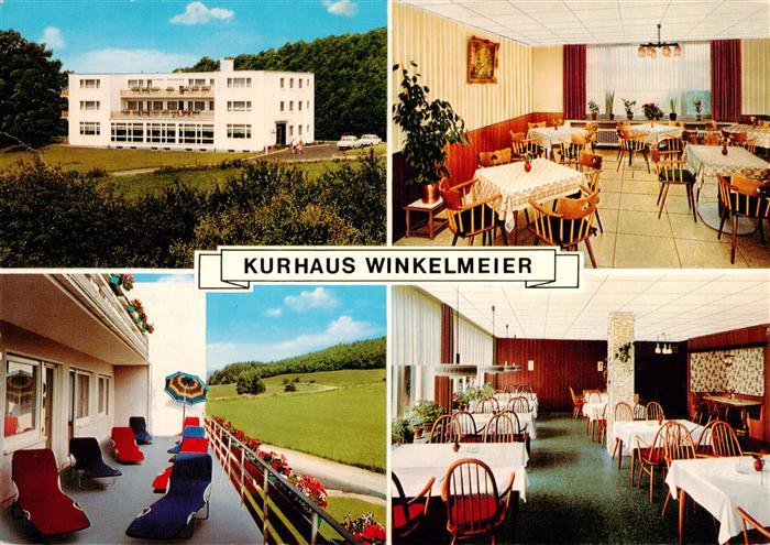 Grevenbrueck Lennestadt Olpe NRW Kurhaus-Winkelmeier Sauerland Speisesaal Liegeh