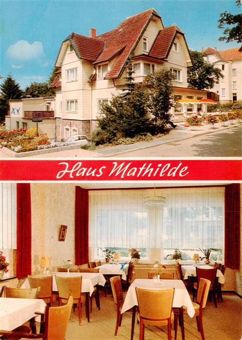 Braunlage Harz Niedersachsen Haus-Mathilde Pension Oberharz Gartenstrasse Speise